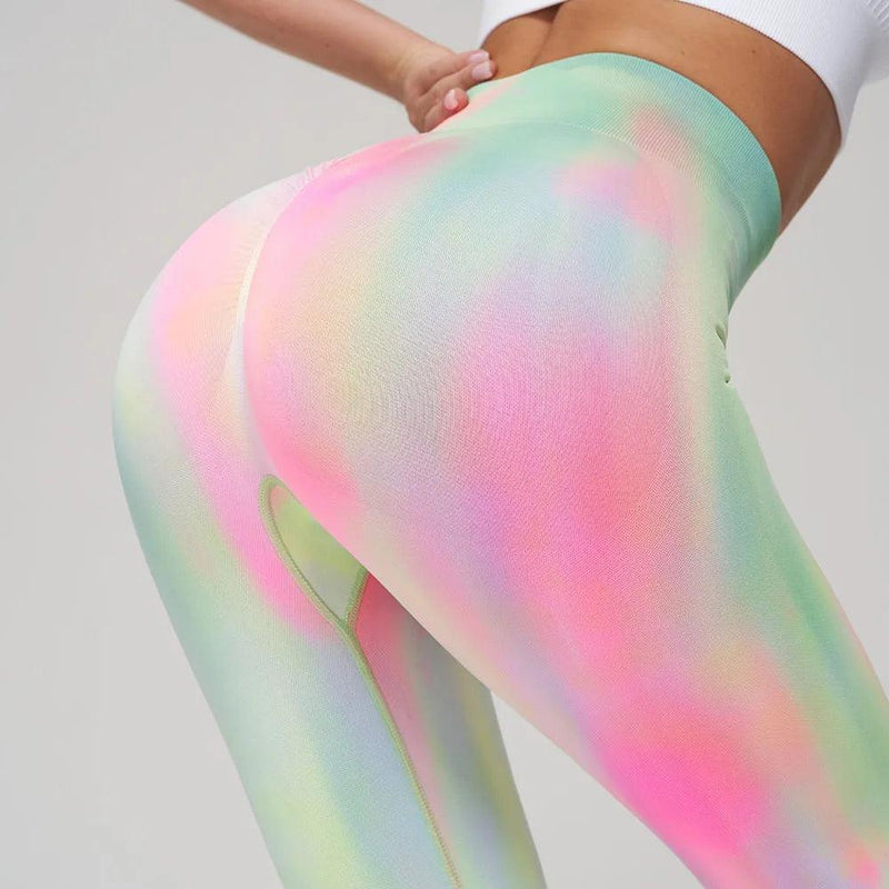 Calça legging 3D gradiente