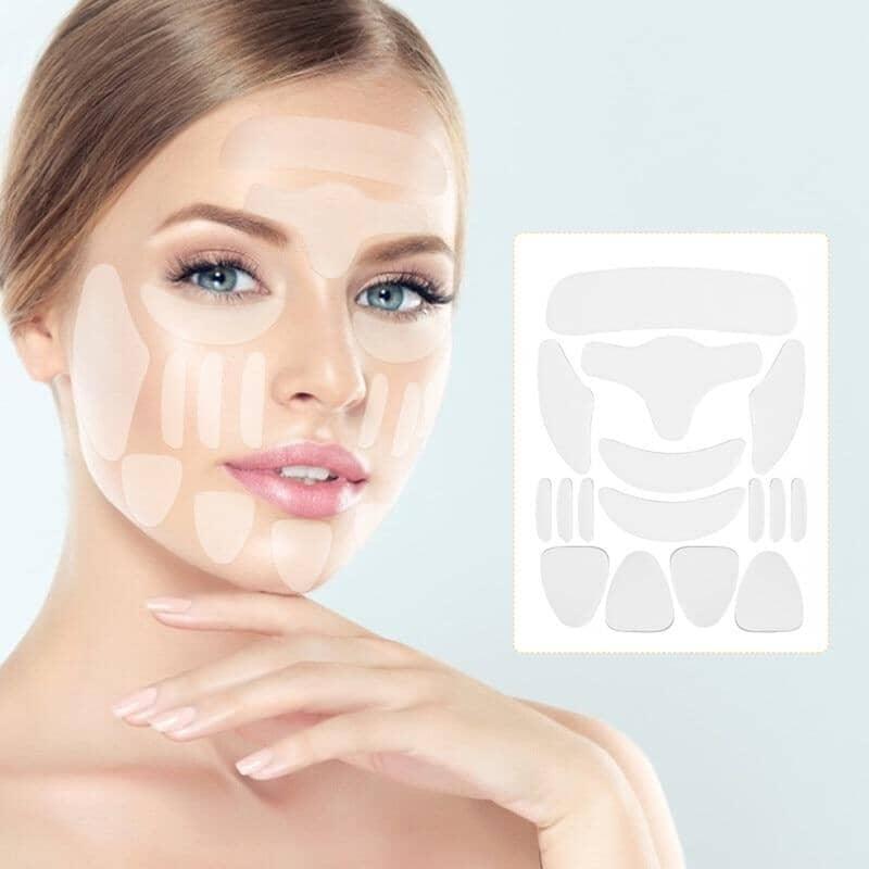 Silicone Rejuvenex™ - Adesivos Antirrugas Reutilizáveis.